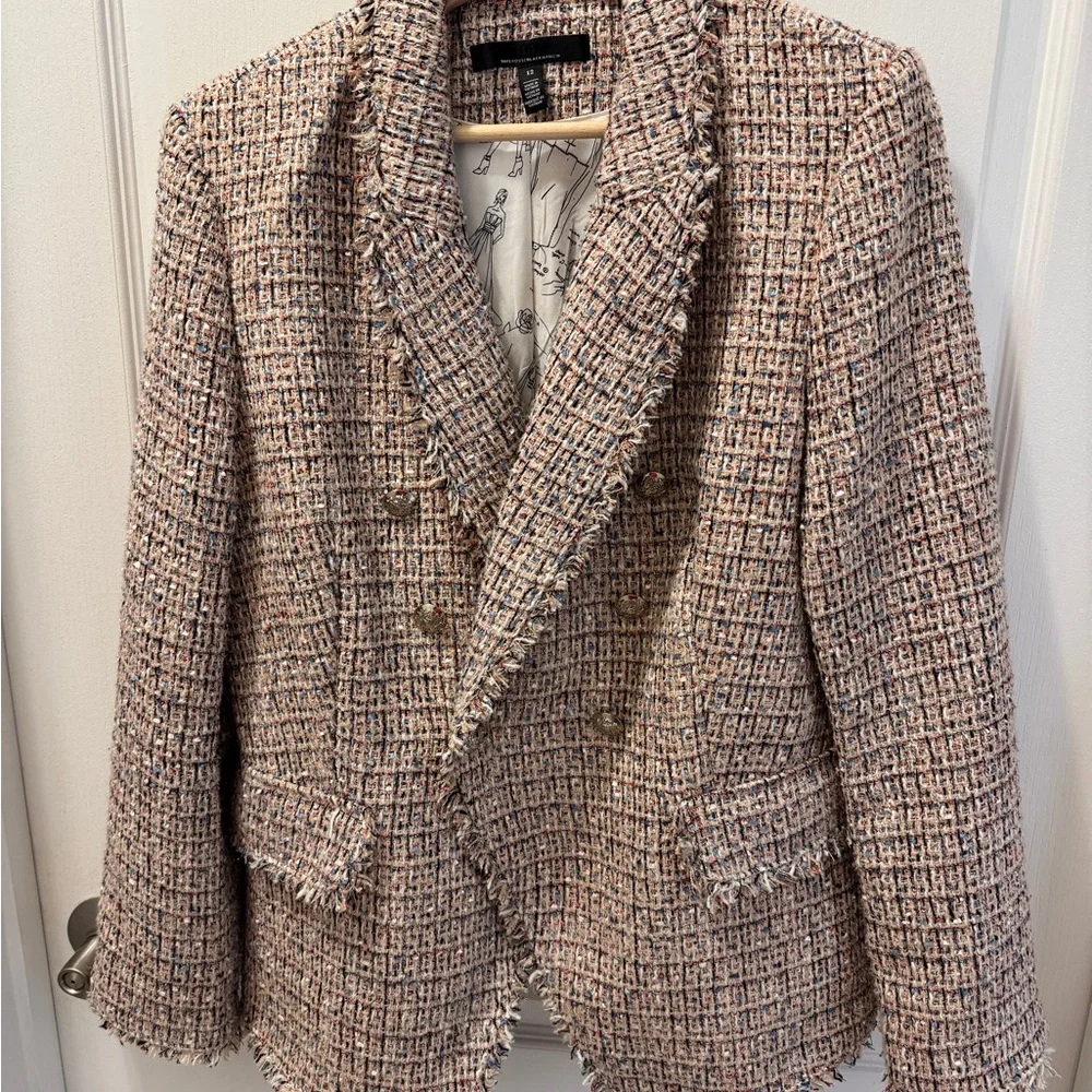 White House Black Market Multicolor Tweed Blazer - Picture 7 of 7